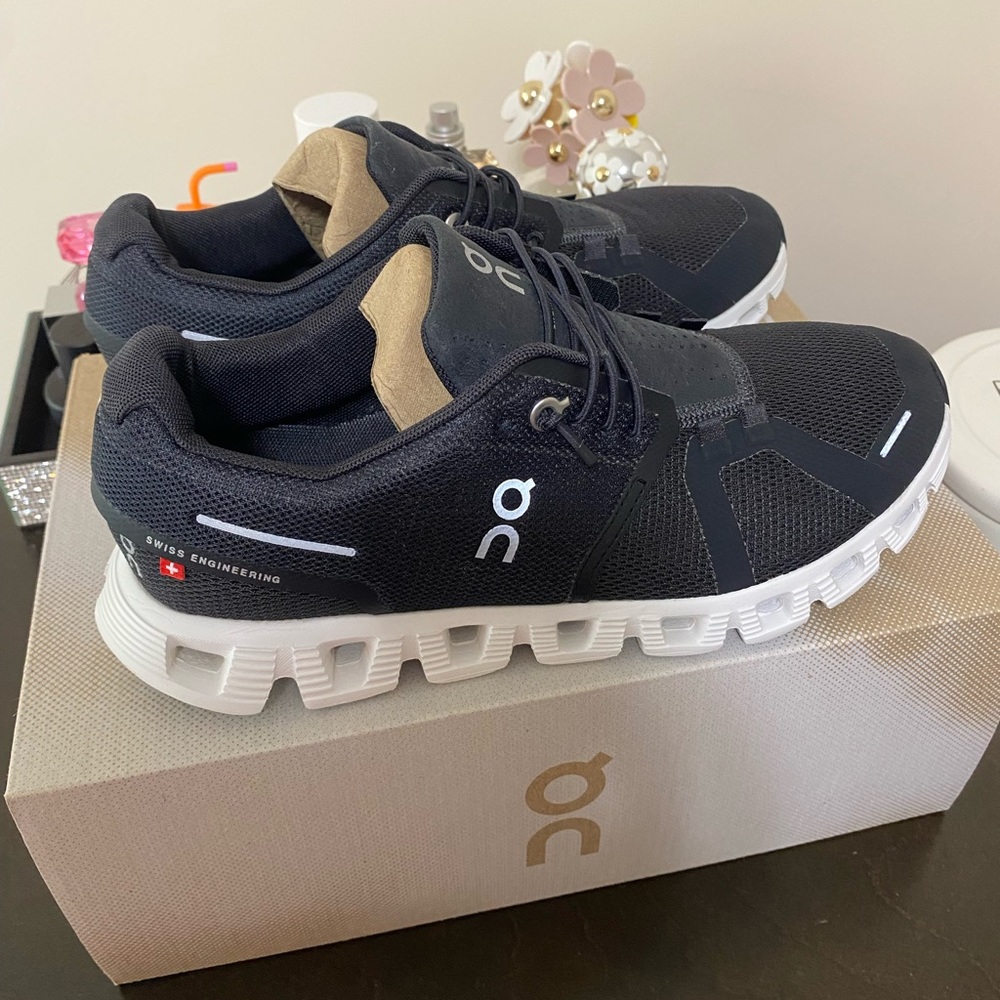 Women on cloud running shoes